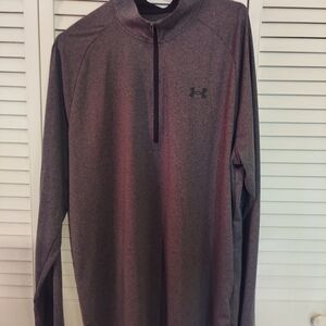 Under Armour Heathered Purple Half-Zip Top